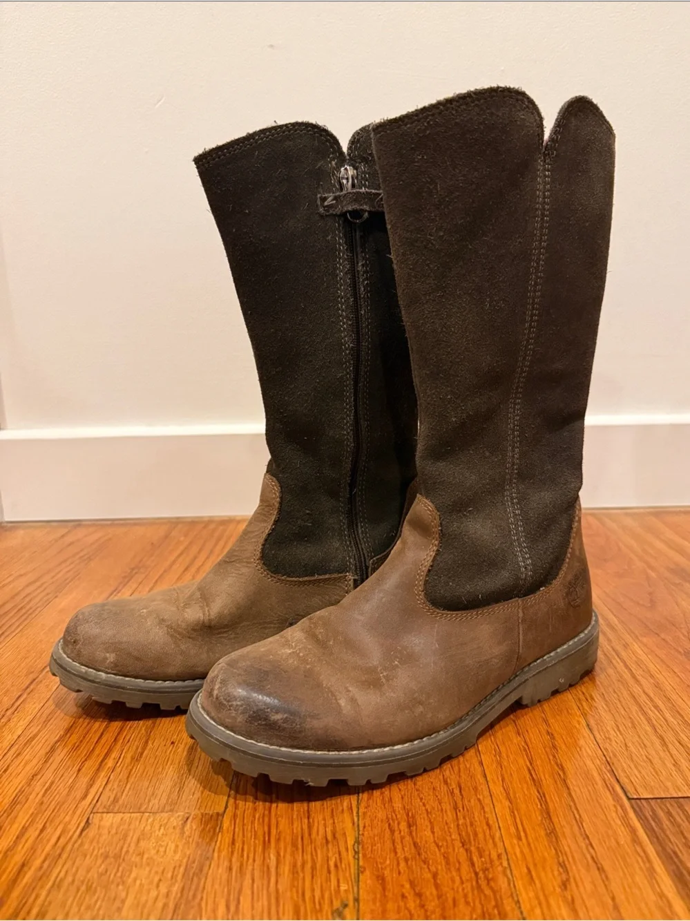 Timberland Asphalt Trail Skyhaven Brown and Dark Brown Tall Boots